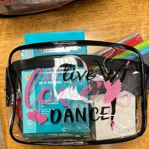 Teacher/birthday gift bag bundle Dance Cosmetic Bag Ballerina with Girl items